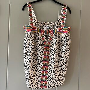 NWT Cheetah Print Babydoll Tank